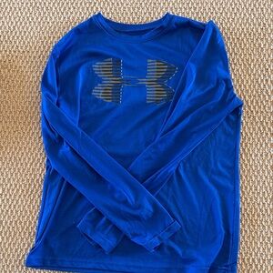 Under Armour Kids Royal Blue Long Sleeve Tee